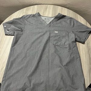 mens figs scrubs size large color gray